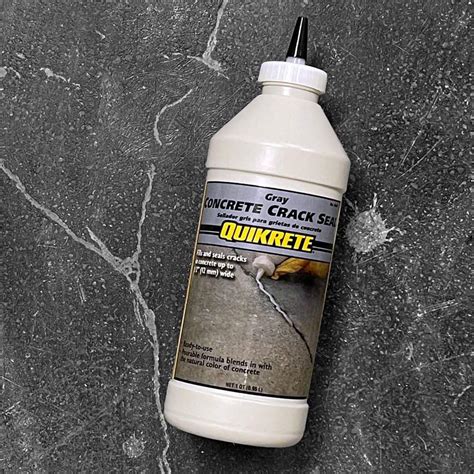 Quikrete crack sealer - QUIKRETE® FastSet® Concrete Crack Repair (No. 8650-69) is a rapid curing, two-part hybrid polyurethane crack repair in a single cartridge. The specially formulated self-leveling, low viscosity (water-like) material penetrates deep into cracks for a superior bond that can be opened to traffic in one hour at 77 'F (25 'C).